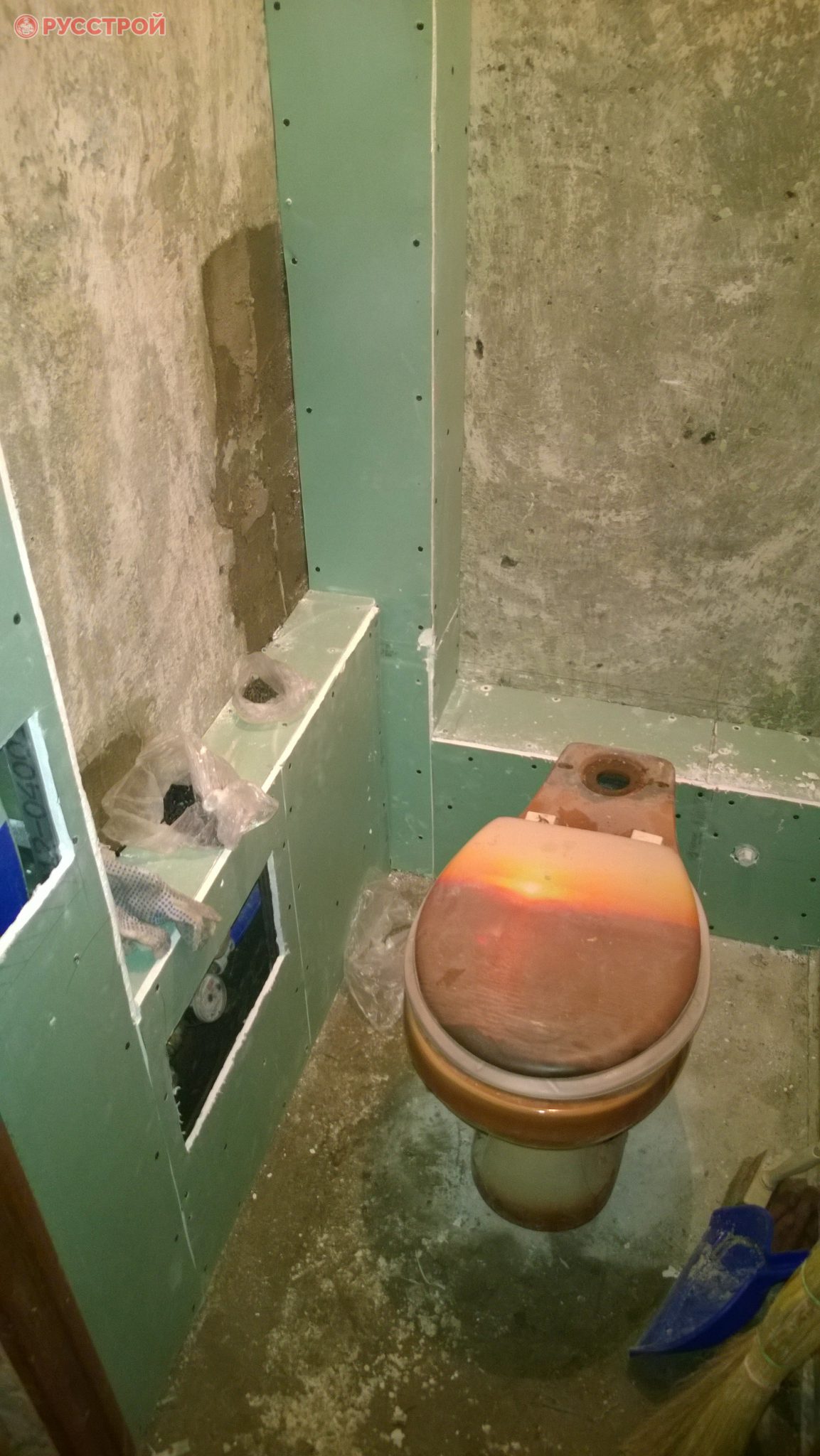 Ванная комната из гипсокартона - 67 фото